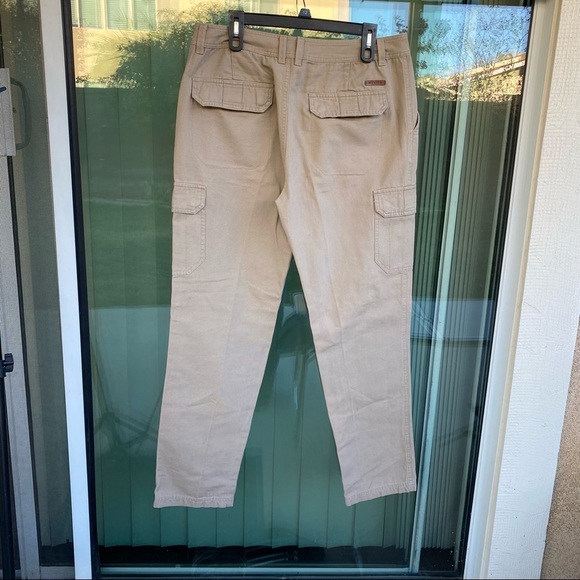 Golite Men's Hommes Brown Pant Size 34 Inseam 31”- 100% Cotton - Picture 2 of 5